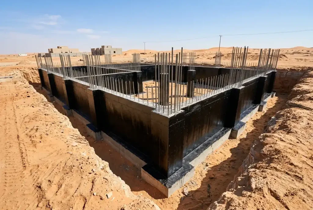 عزل الأساسات والقواعد