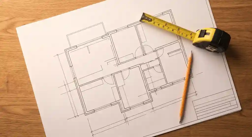 مخطط ترميم معماري لتقدير تكلفة ترميم منزل قديم بالرياض